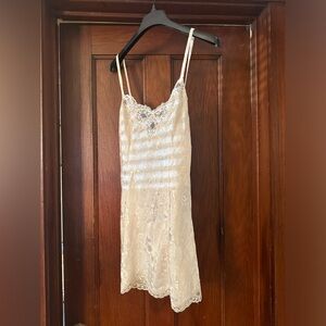 Vintage Victoria’s Secret lace teddy gown / slip